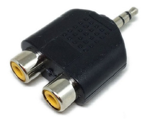  Adaptador P2 Para 2 Rca Fêmea Auxiliar Audio