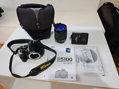  Nikon D5100 Lente 18-105mm, Memoria, Estuche, Caja Y Manual