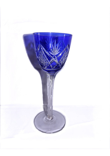 Taça Para Vinho Cristal Baccarat Azul Royal