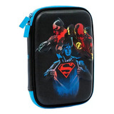 Cartuchera Dc Batman Superman 1 Piso Mooving Sharif Express Color Superman Azul Dc Comics