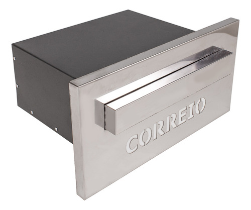 Caixa Correio Embutir Inox 20cm Profundidade Luxo Full Cor Correio Inox