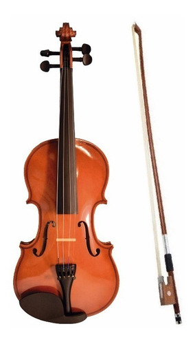 Violin 3/4 Divarius Equipado Natural Brillo Profecional