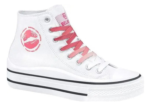 Tenis Básico Casual Belinda Tipo Converse 1063791 Plataforma