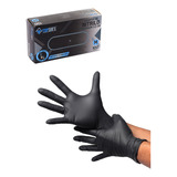 Guantes De Nitrilo Negro Alto Riesgo Topsafe 5,5gr 100un