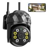 Câmera De Segurança Genérica Cámara De Seguridad Wifi Inalámbrica Ip Camera Com Resolução De 2mp Visão Nocturna Incluída Preta