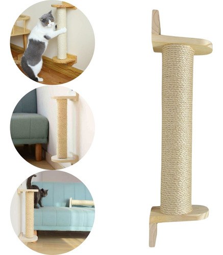 Arranhador Parede Gatos Vertical Sisal Poste Brinquedo Pet