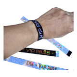 Pulseras Para Cumpleaños, Vip Entrada Holograficas X30