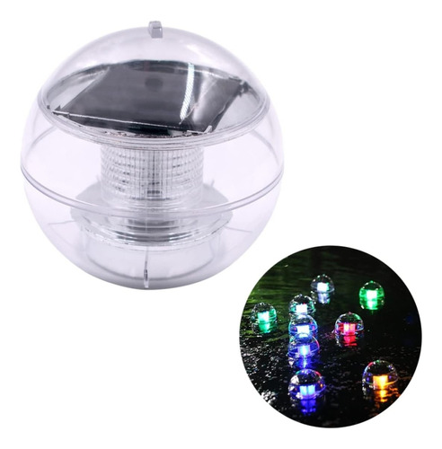 Luz Led Pileta Rgb Multicolor Flotante Esfera Con Colores