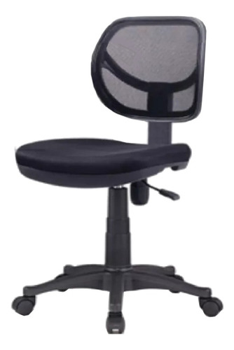 Silla Escritorio Giratoria Pc Oficina Tm Bj82801 Negra Color Negro