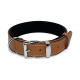 Collar De Cuero De Curtido Vegetal Perros Grandes - Col...