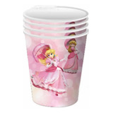 Pack 10 Vasos Cumpleaños Decoracion Princesa Peach Movie Bro