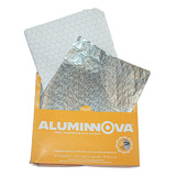 100 Hoja Papel Aluminio Termico Recortadas Aluminnova Comida