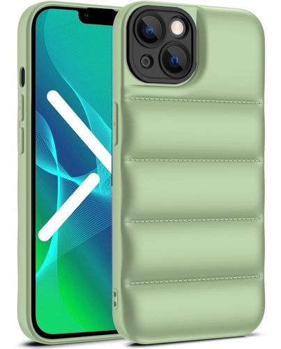 Funda Protector Para iPhone 11 Pro Max Tpu Puffer + Vidrio