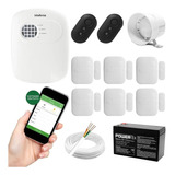 Kit Central Alarme Anm 24 Net Celular App + 6 Sensores S/fio