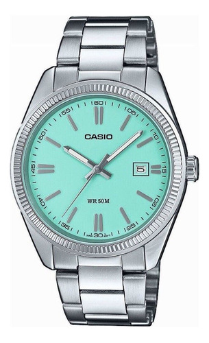 Reloj Casio Tiffany Azul Turquesa Mtp-1302