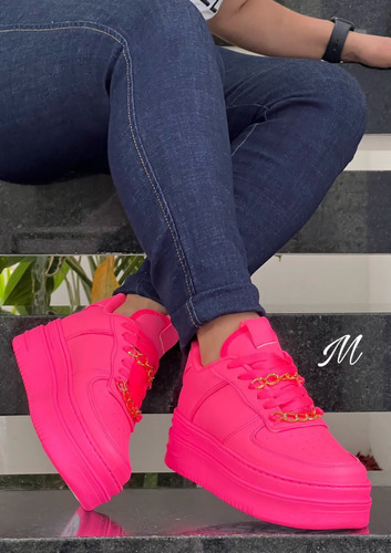 Zapatos Tenis Bolicheros De Cadena Para Dama Mujer