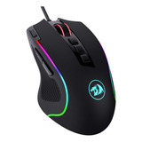 Mouse Redragon M612 Gamer 11 Botones Led 8000 Dpi Negro