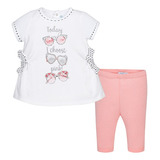 Conjunto De Playera Y Leggings Rosa Niña Mayoral 1772