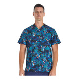 Polera Clínica Hombre Disney Tf730 Tooniforms Cherokee