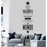 Viniles Decorativos Para Pared Modernos Solo Los Valientes