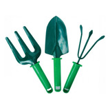 Set De Jardinería Pala Rastrillo Removedor Kit 3 Piezas