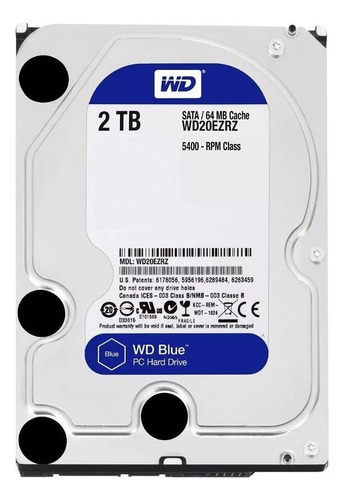 Disco Rigido 2tb Hdd Western Digital 2tb Sata 3 64mb Blue