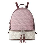 Michael Kors Rhea Zip Mochila Mediana Royal Pink Multi Talla