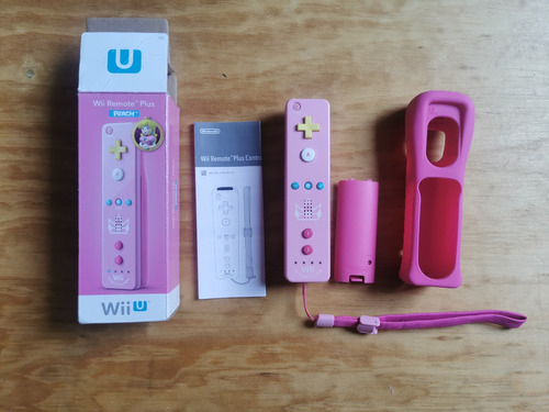 Wii Remote Plus Edición Peach Original Completo Impecable