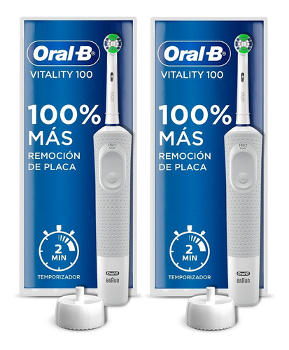 Pack 2 Cepillo Dientes Eléctrico Recargable Oral-b Vitality