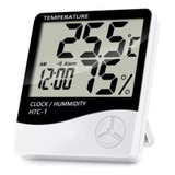 Reloj Despertador Minimalista Alarma Temperatura Humedad 