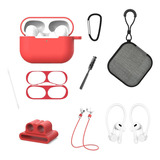 Funda Y Kit De Accesorios Para AirPods Pro 9 Piezas