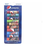 Bálsamos Labiales Pepsi 10 Pack Brillos Saborizados Lip Balm
