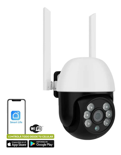 Camara De Seguridad  Ip Wifi Motorizada Fullhd App Smarlife 