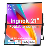 Ingnok Monitor De Computadora Doble Plegable, Extensor De Pa