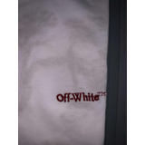 Playera Off White Talla L Bordada