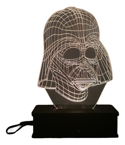 Luminária Noturna Decoração Criativa Geek Darth Vader 