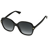 Gucci Gg0092s 001 Black Gg0092s Gafas De Sol Cuadradas Lens 