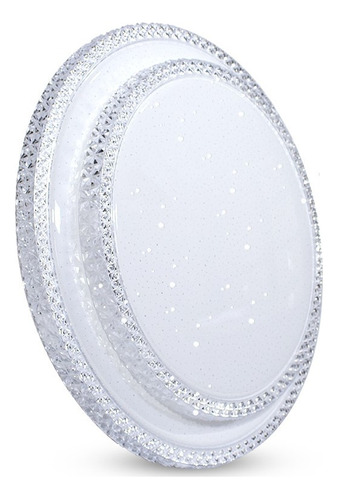 Lustre Plafon Led Cristal Duplo 30w - 60w Sobrepor Multicor