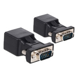 2 Adaptadores Para Vga A Rj45, Macho, Vga A Rj45 Ethernet L