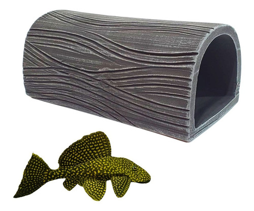 Toca Bd 14,5x7cm Cerâmica Biol Aquário Cascudo Peixe Catfish