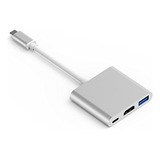 Usb Tipo C A Hdmi 4k + Usb 3.0 Estándar + Puerto De Carga Pd