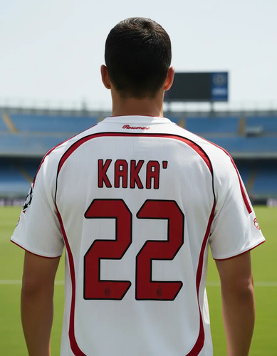 06 07 Acm Away 22 Kaka Camiseta De Fútbol Manga Corta Blanco | Meses sin interés