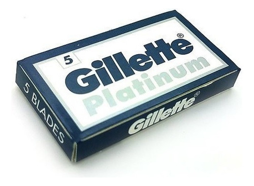 Hojas De Afeitar Doble Filo Gillette Platinum, 10 Hojas