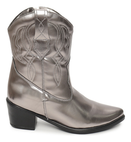 Bota Texana Western Flor De Griffe Cowboy Cabedal Bordado