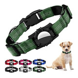 Collar Para Perro Porta Airtag Reflectivo X- Small Verde