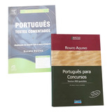 Kit Dois Livros Português Para Concursos E Testes Comentados