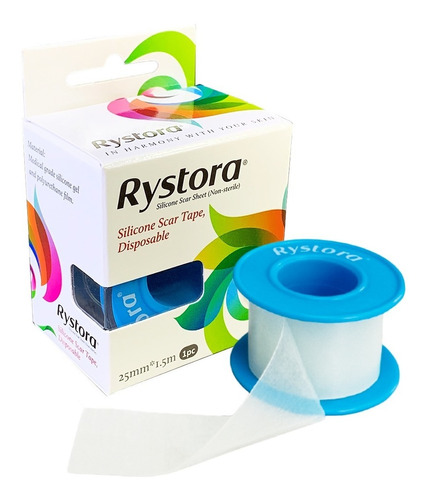 Rystora De Silicona En Rollo 2,5cm X 1,5mtrs Para Cicatrices