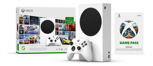 Microsoft Xbox Series S 512gb Bundle 3 Meses Game Pass  Color Blanco