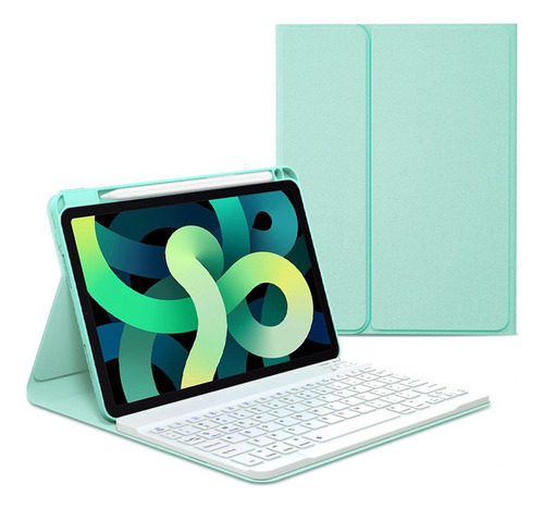 Capa Com Teclado Bluetooth Para iPad 10.2'' 9ª 8ª 7ª Geração