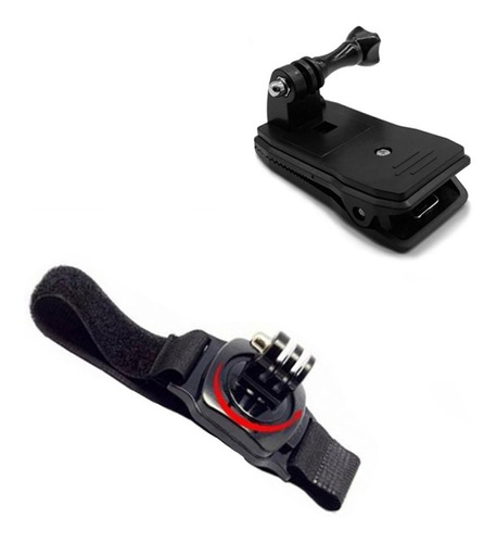 Kit Gopro Hero 10/11/12 Clip Suporte Pulso Capacete 